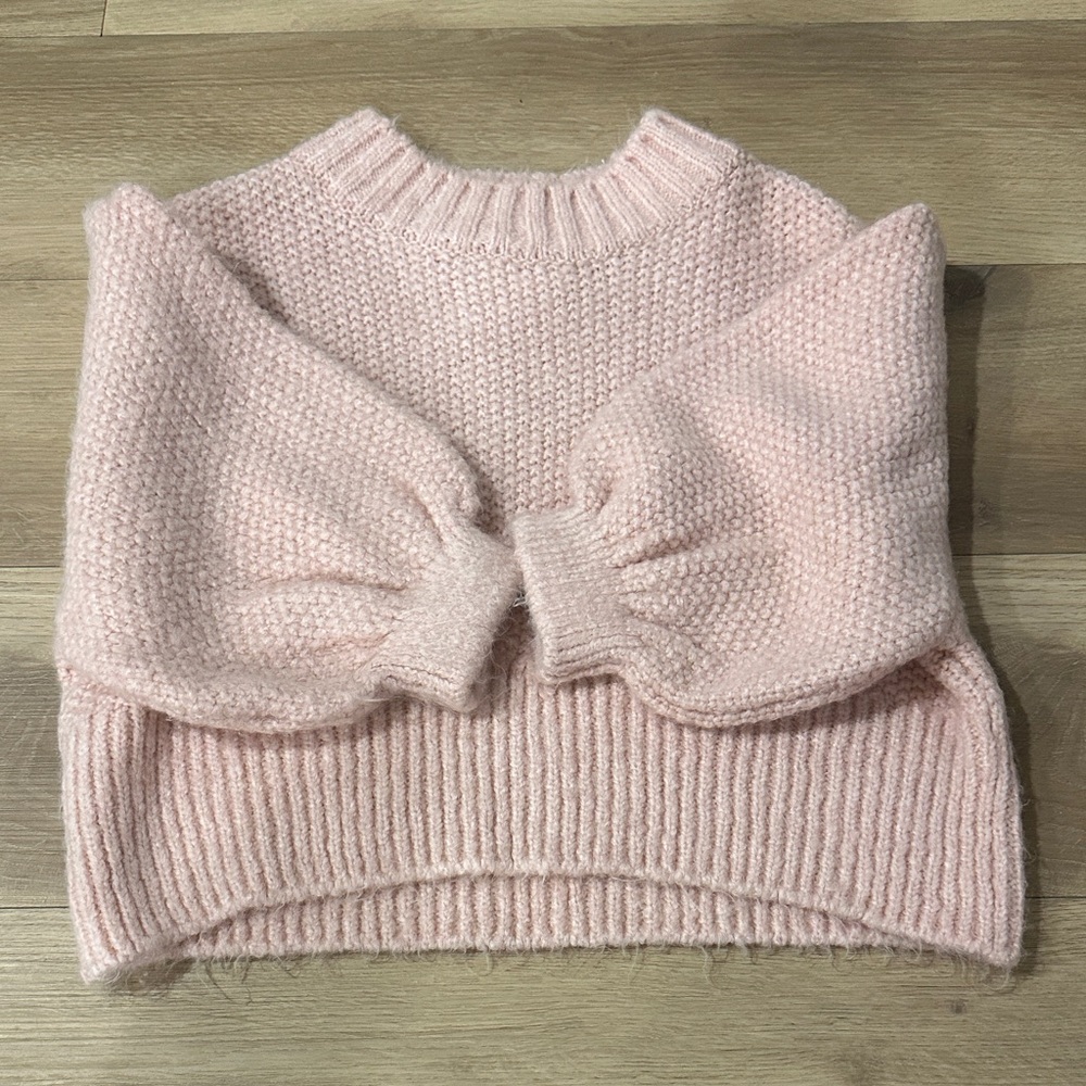 Topshop Soft Blush Knit Sweater